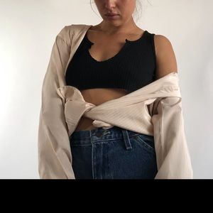 Beige Button Up